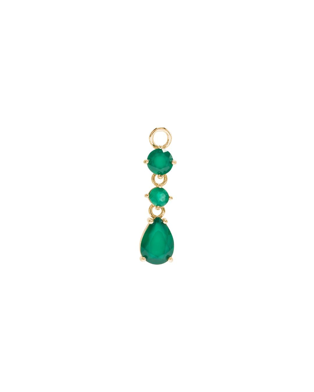 Ivy Green Agate Earrings Charm - Antonia Y. Jewelry