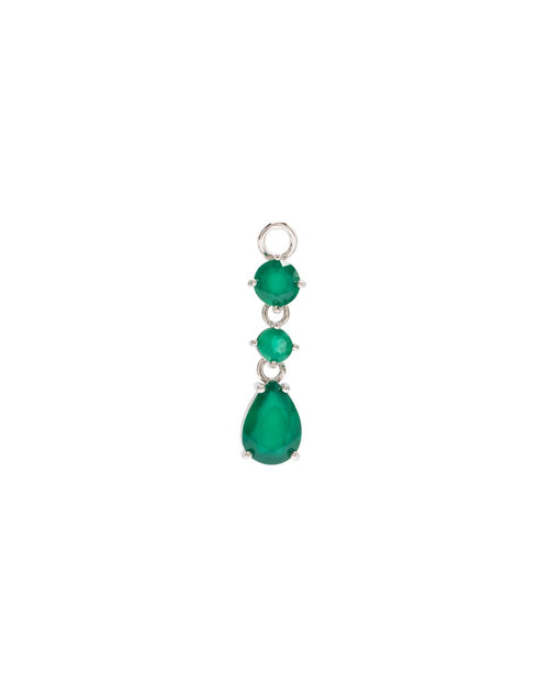 Ivy Green Agate Earrings Charm