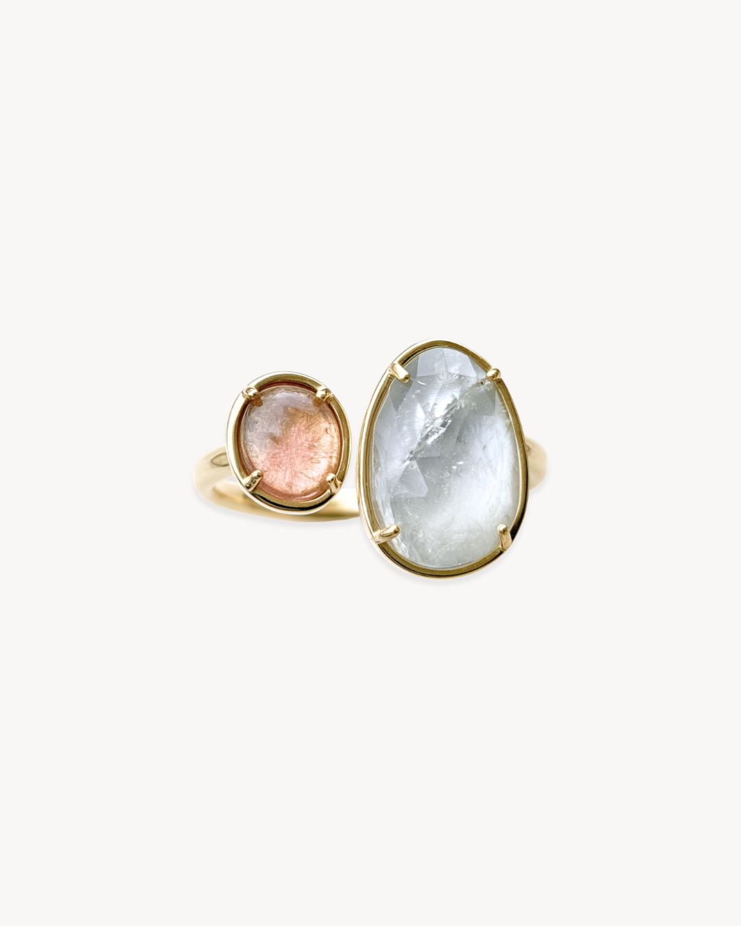 Duality Ring – Aquamarine & Tourmaline - Antonia Y. Jewelry