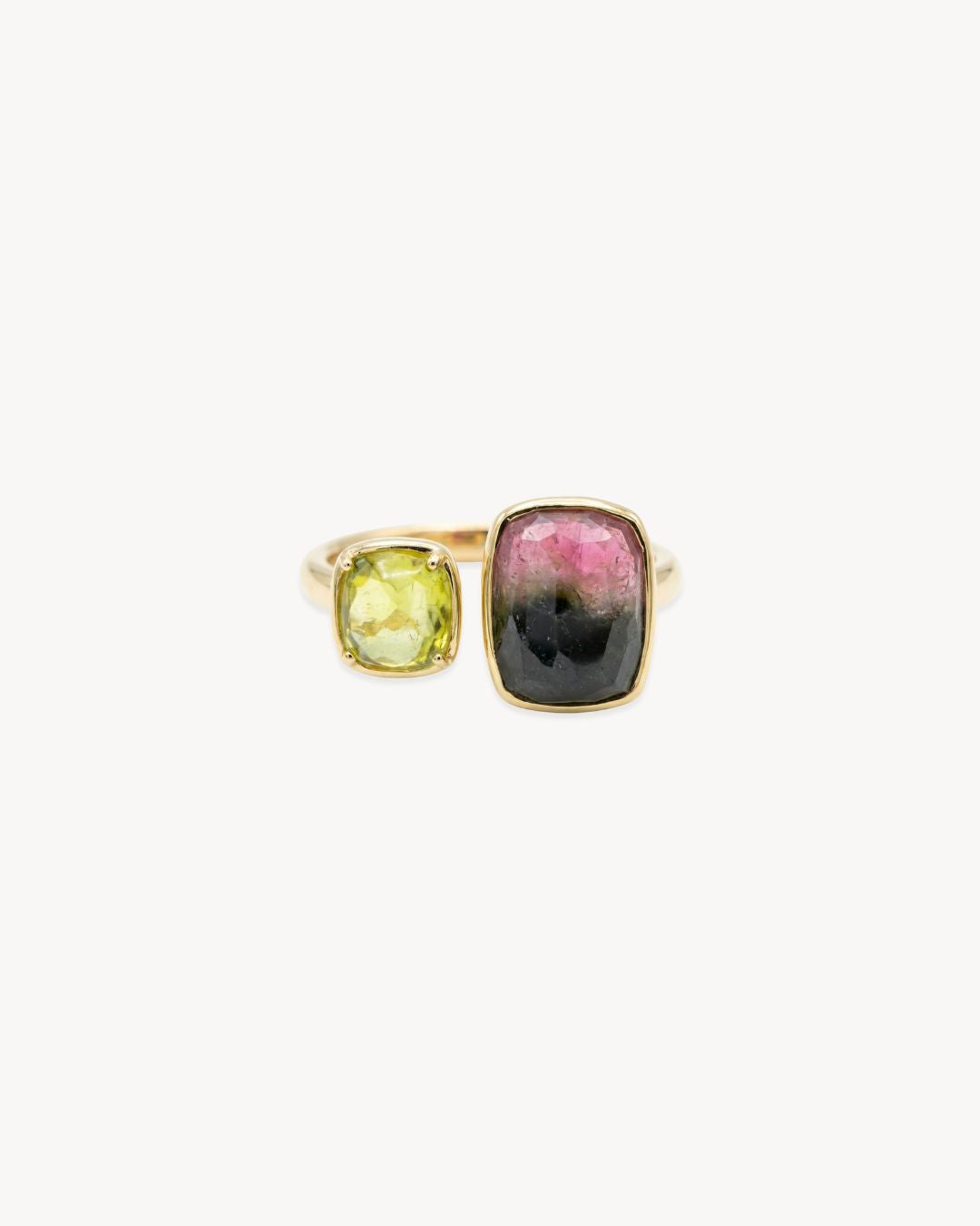 Duality Ring – Tourmaline, Bi-Colour Tourmaline - Antonia Y. Jewelry