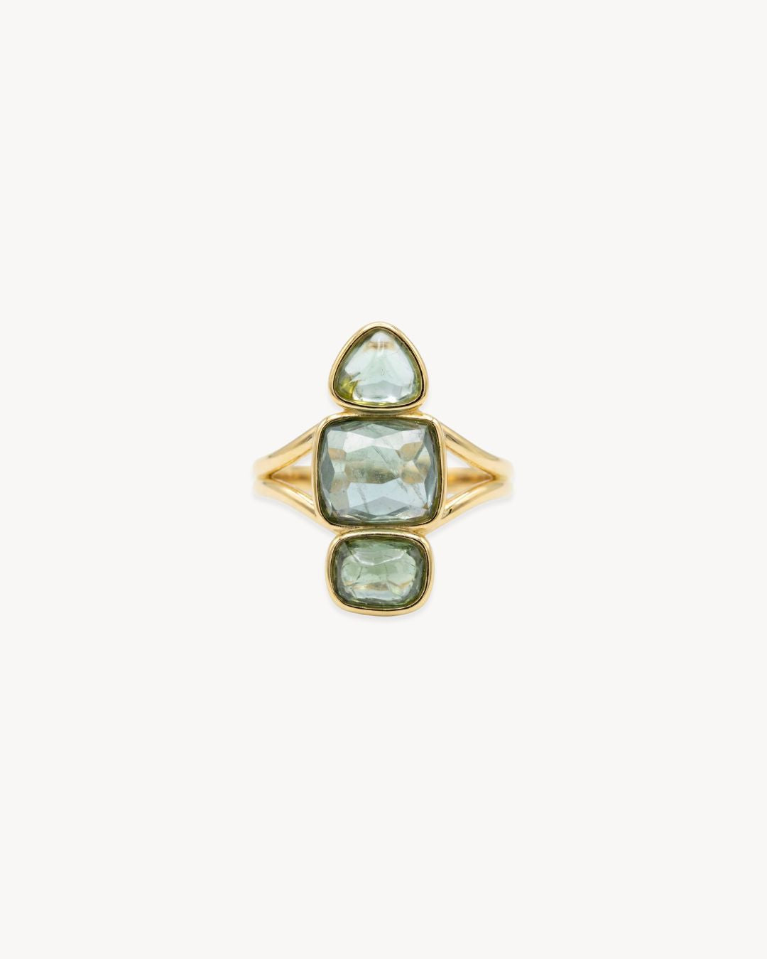 Duality Ring – Green Tourmaline - Antonia Y. Jewelry