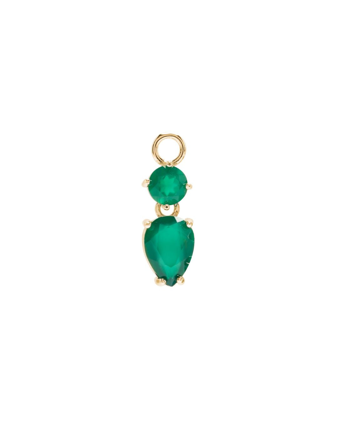 Midori Green Agate Earrings Charm - Antonia Y. Jewelry