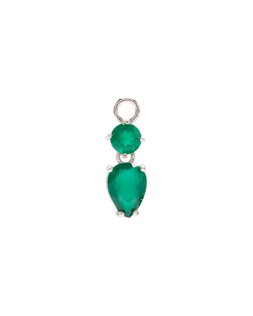 Midori Green Agate Earrings Charm