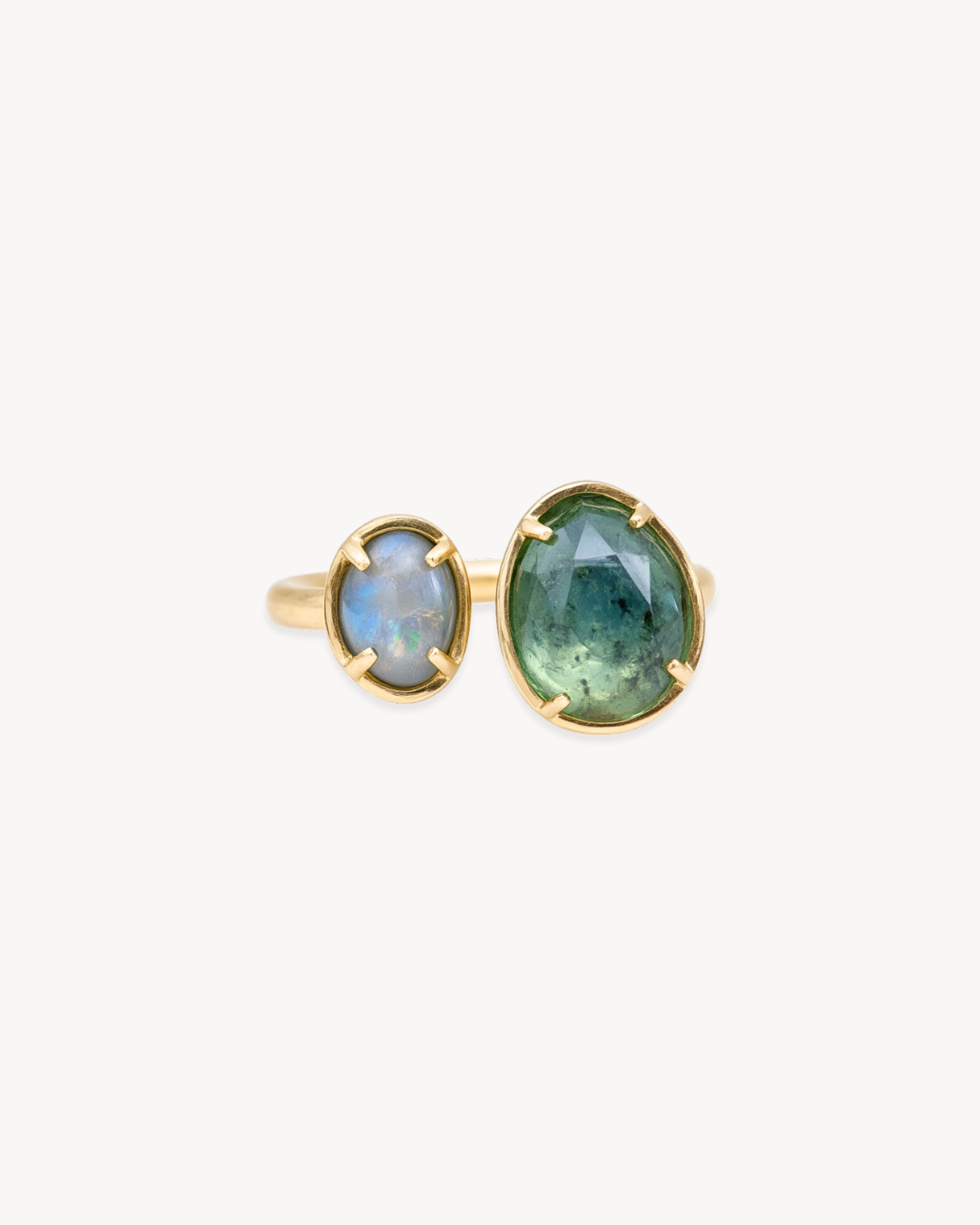 Duality Ring – Australian Opal & Peruvian Opal - Antonia Y. Jewelry