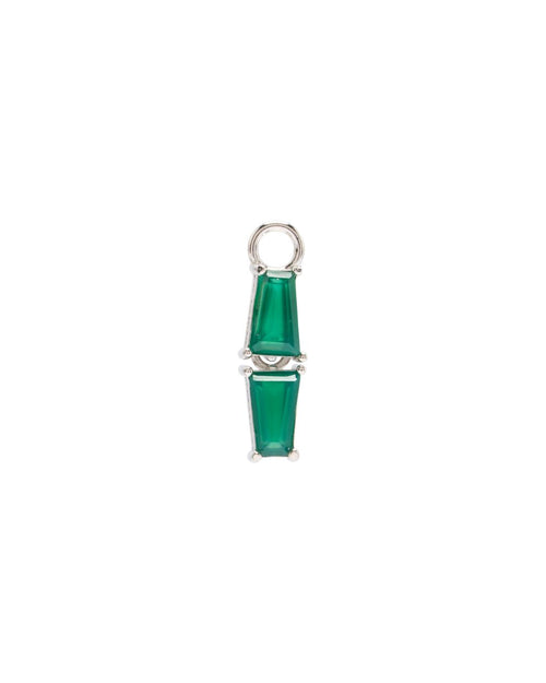 Silas Green Agate Earrings Charm
