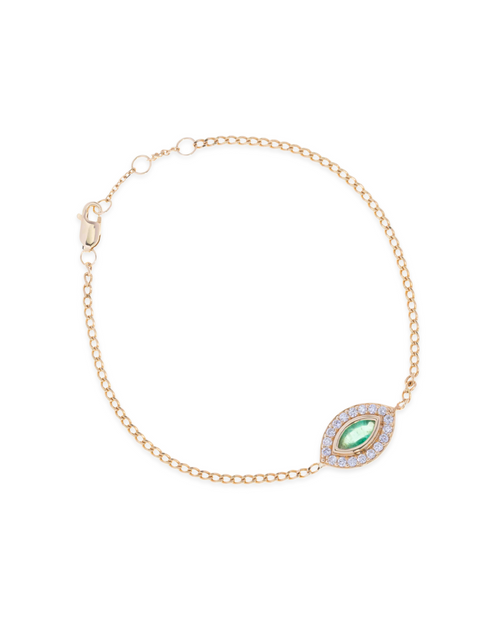 Alexa Evil Eye Bracelet in 18K Gold - Antonia Y. Jewelry
