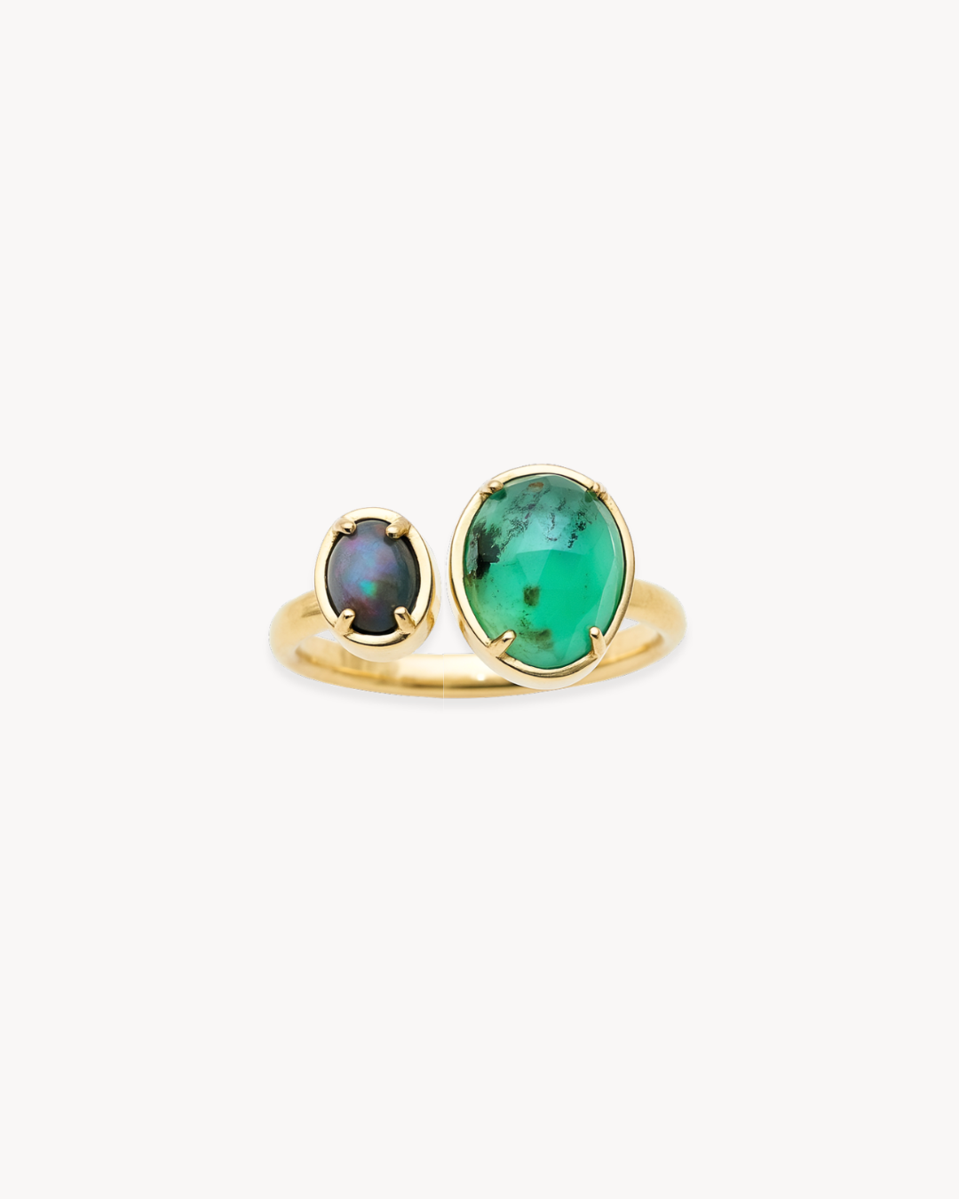 Duality Ring – Australian Opal & Peruvian Opal - Antonia Y. Jewelry