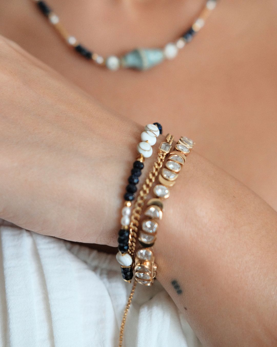 Abyssal Beaded Bracelet - Antonia Y. Jewelry