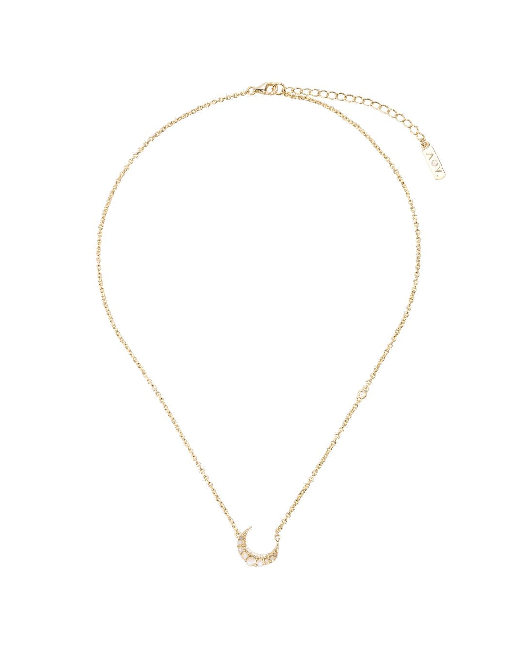 Astra Moonstone Necklace in Gold - Antonia Y. Jewelry