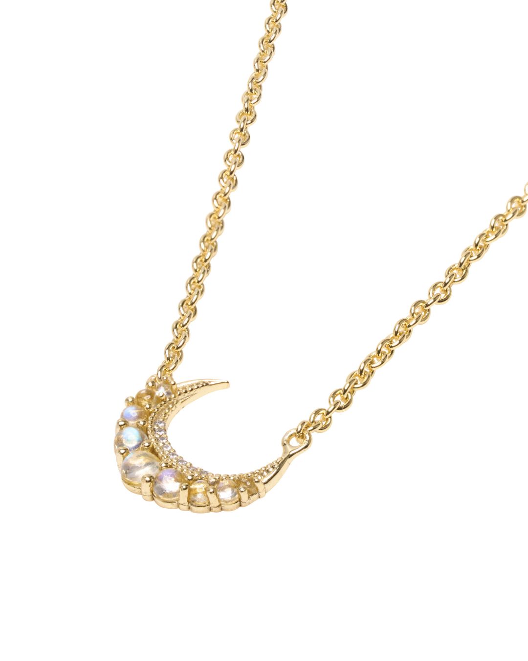 Astra Moonstone Necklace in Gold - Antonia Y. Jewelry