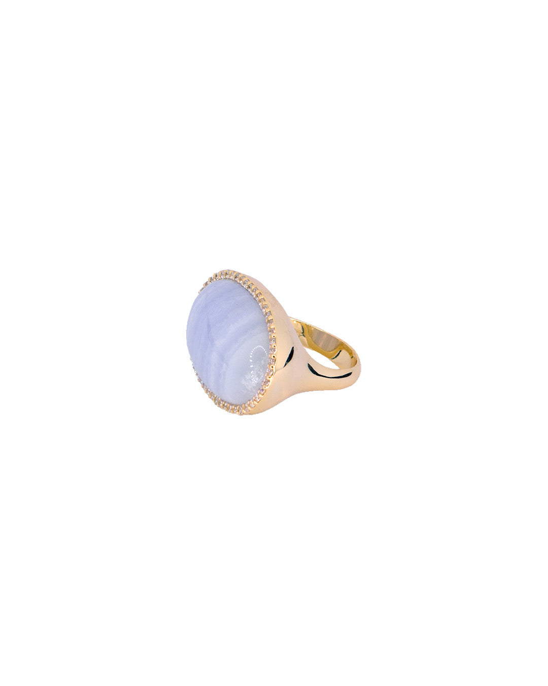 Blue Lace Agate Ring - Antonia Y. Jewelry