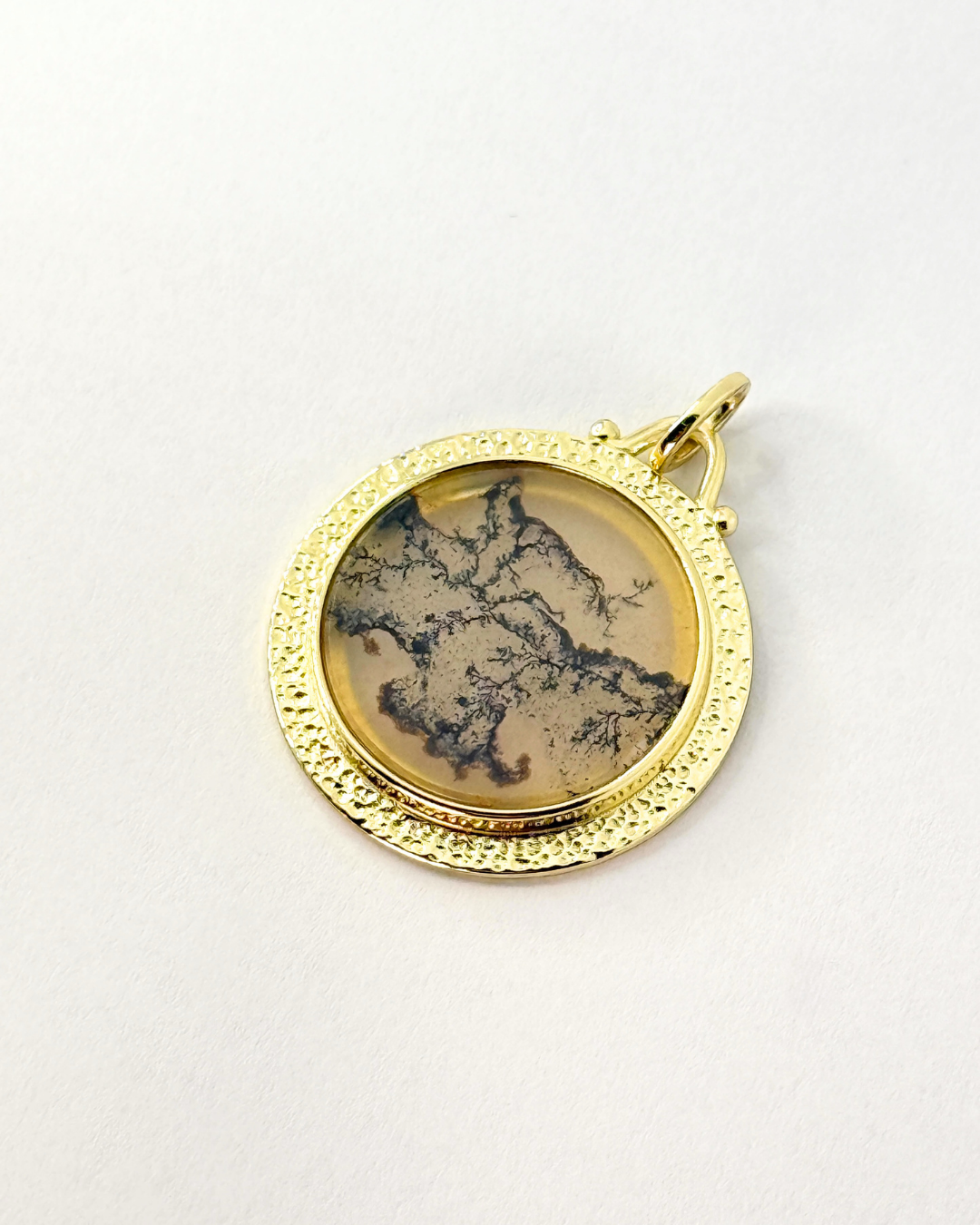 Ceres Dendrite Agate Pendant - Antonia Y. Jewelry