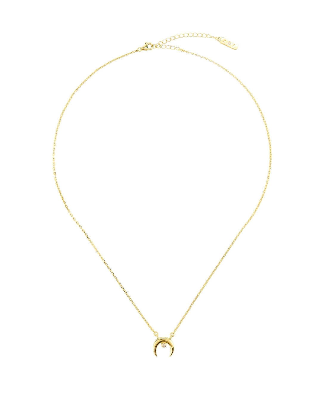 Luna Crescent Moon Dainty Necklace - Antonia Y. Jewelry