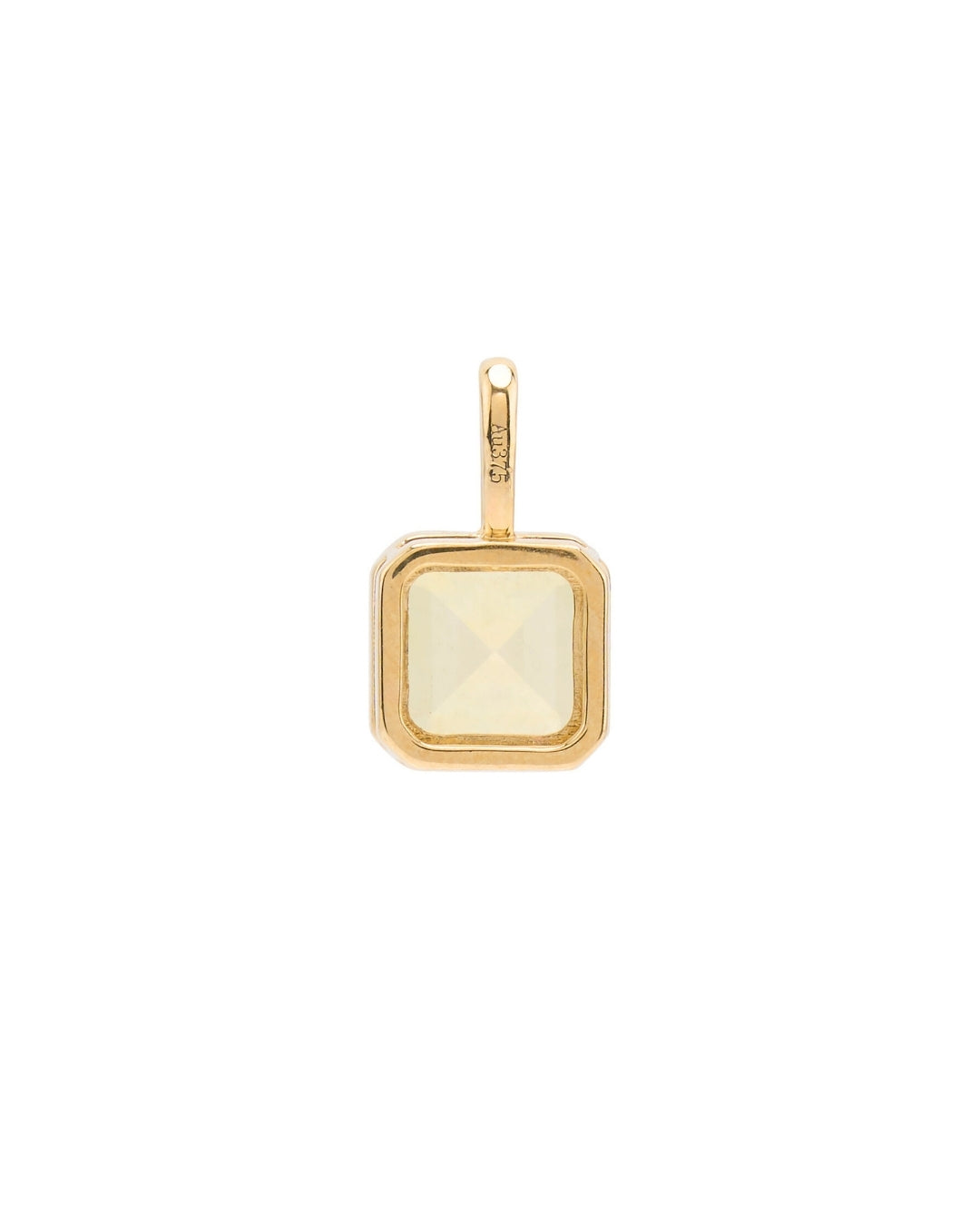 Cube Opal Pendant in 9K Gold - Antonia Y. Jewelry
