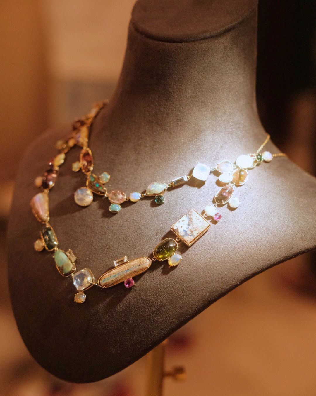 Elysia Necklace in 9K Gold - Antonia Y. Jewelry