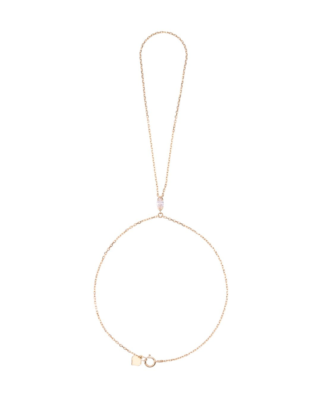 Gypsy Hand Chain with Lab-Grown Diamonds in 9K Gold - Antonia Y. Jewelry