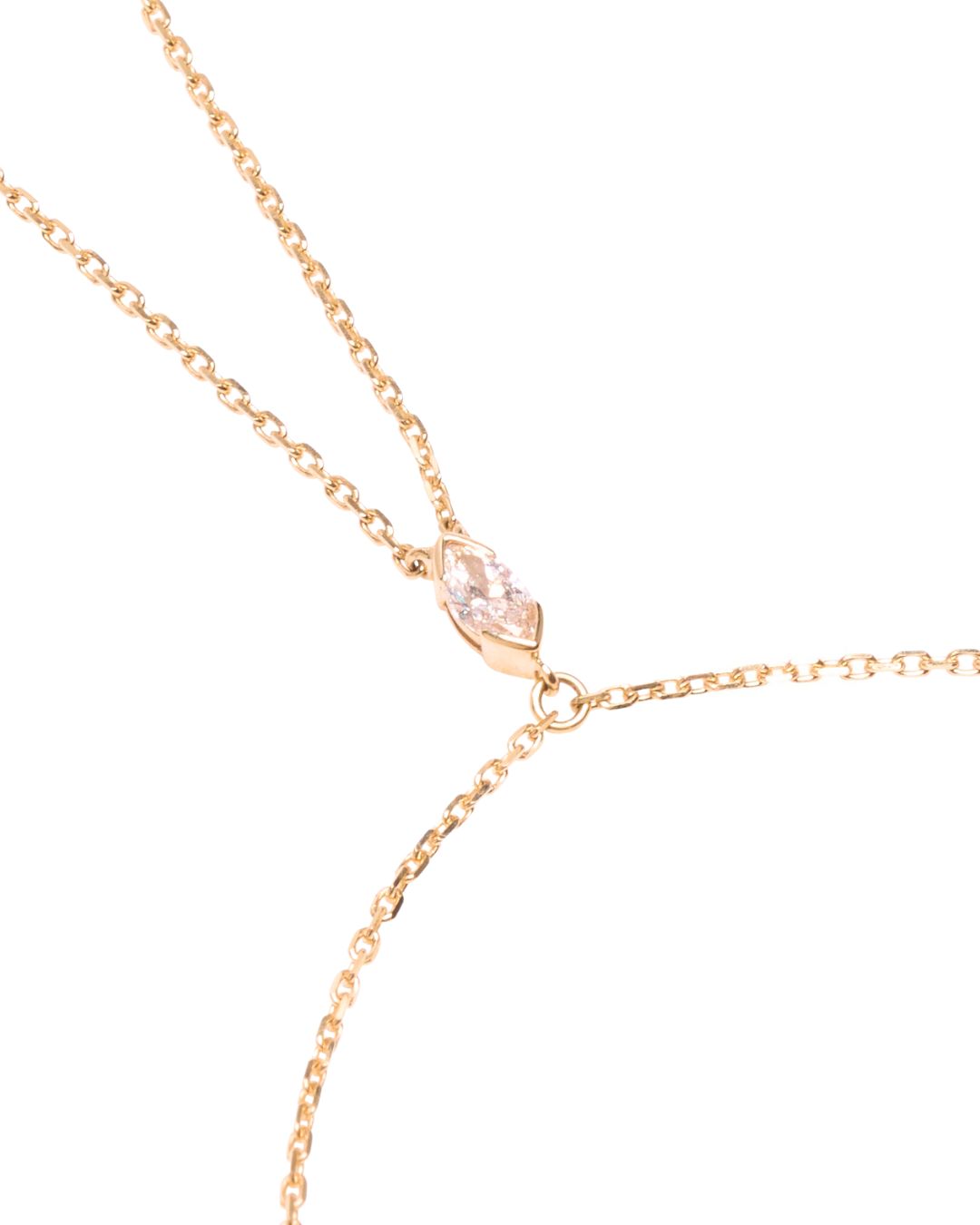 Gypsy Hand Chain with Lab-Grown Diamonds in 9K Gold - Antonia Y. Jewelry