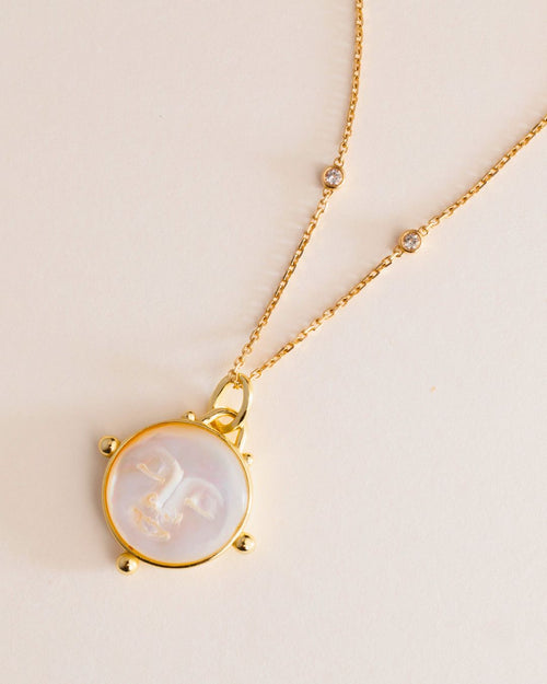Helene Mother of Pearl Necklace - Antonia Y. Jewelry