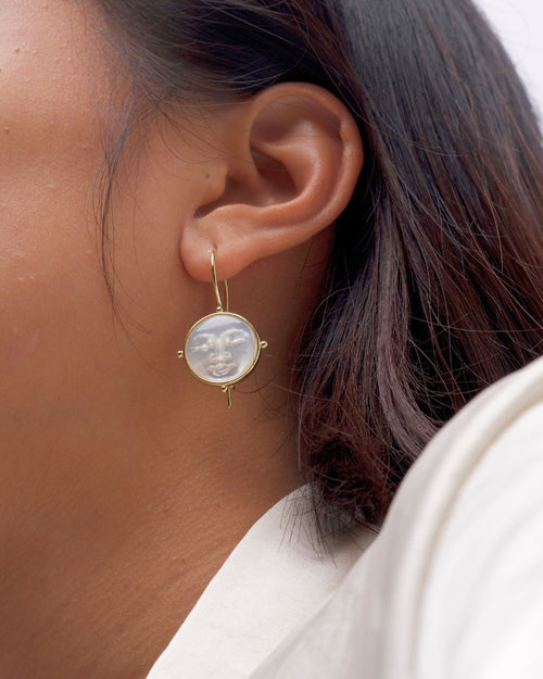 Helene Mother of Pearl Earrings - Antonia Y. Jewelry