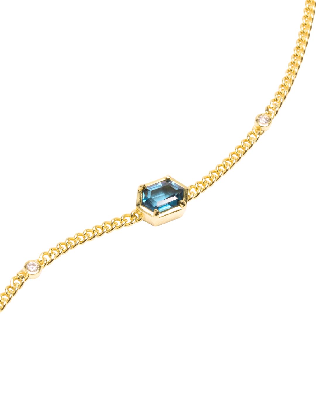 Hexa II Blue Topaz Bracelet - Antonia Y. Jewelry