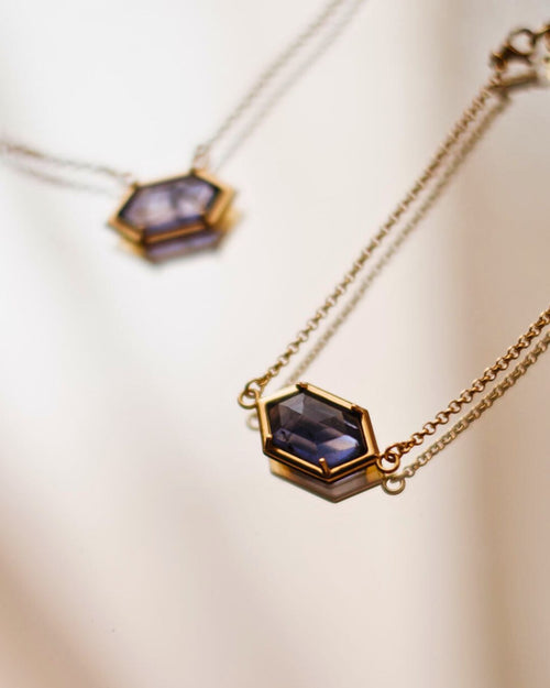 Hexa Gemstone Necklace - Antonia Y. Jewelry