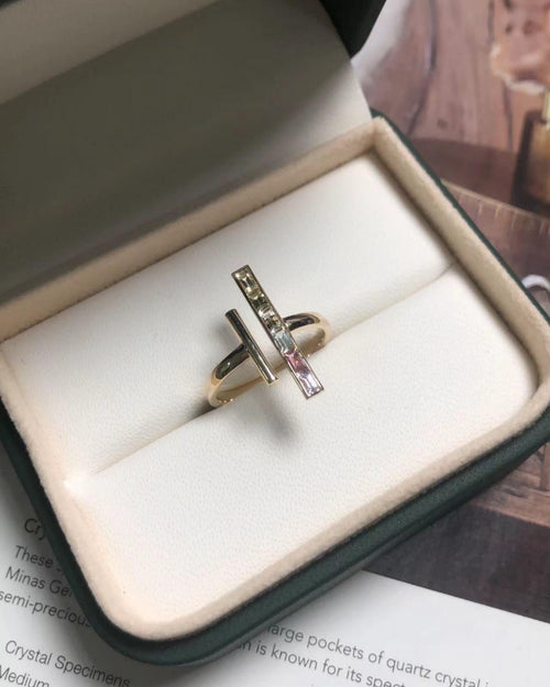 Yellow Sapphire Ring in 9K Gold - Antonia Y. Jewelry