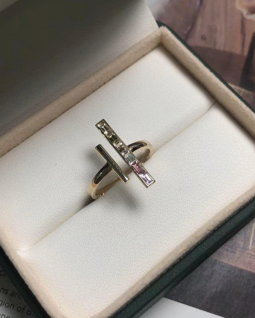 Yellow Sapphire Ring in 9K Gold - Antonia Y. Jewelry
