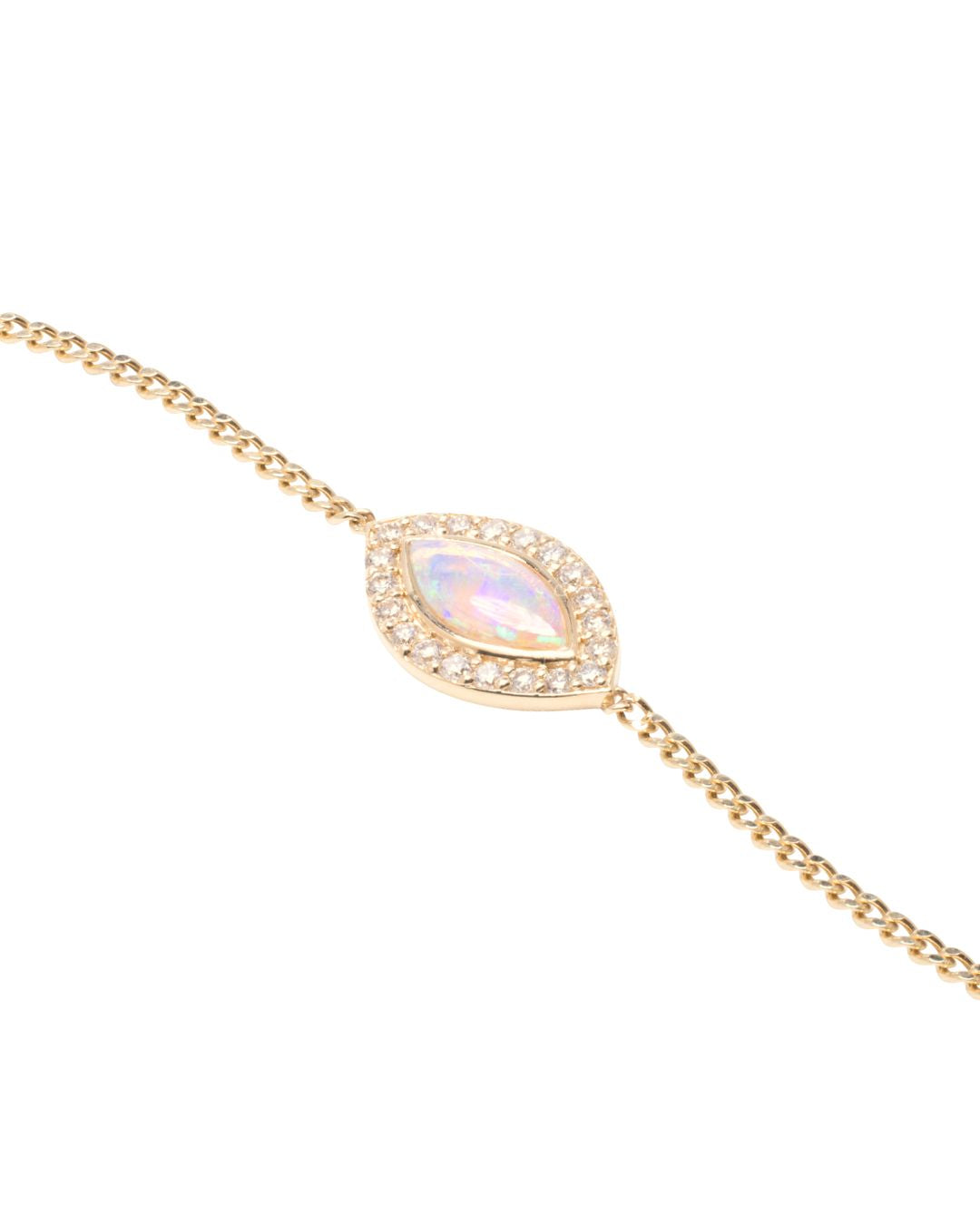 Isha Evil Eye Bracelet in 18K Gold - Australian Opal - Antonia Y. Jewelry
