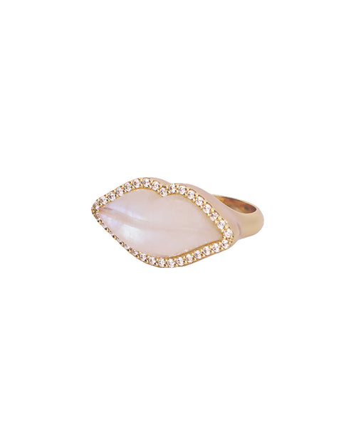 Kiss Gemstone Lips Ring - Antonia Y. Jewelry
