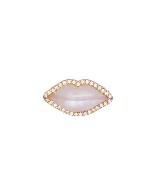 Kiss Gemstone Lips Ring - Antonia Y. Jewelry