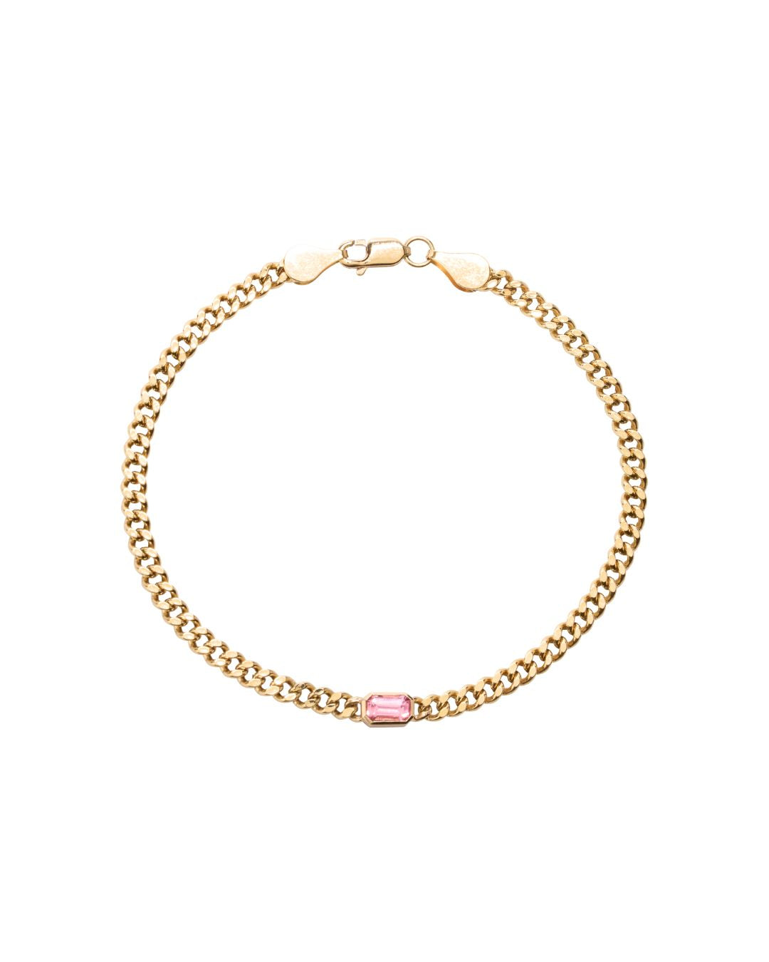Lux Pink Sapphire Bracelet in 18K Gold - Antonia Y. Jewelry