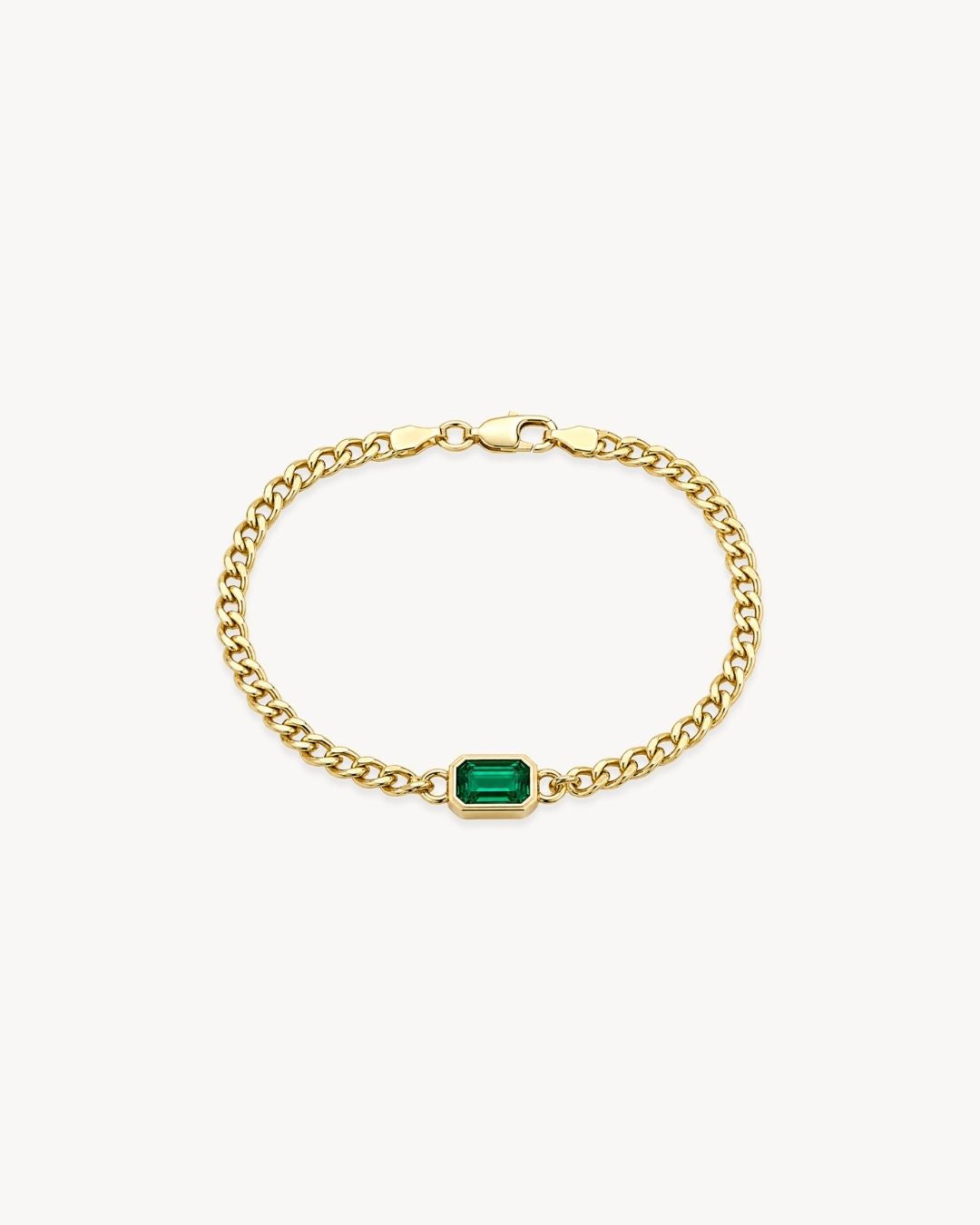 Lux Lab-Grown Emerald Bracelet in 18K Gold - Antonia Y. Jewelry