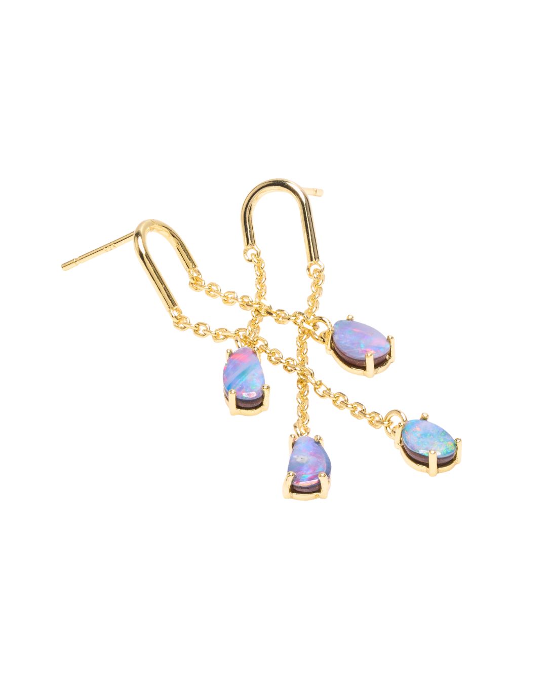 Lyn Australian Opal Waterfall Earrings - Antonia Y. Jewelry