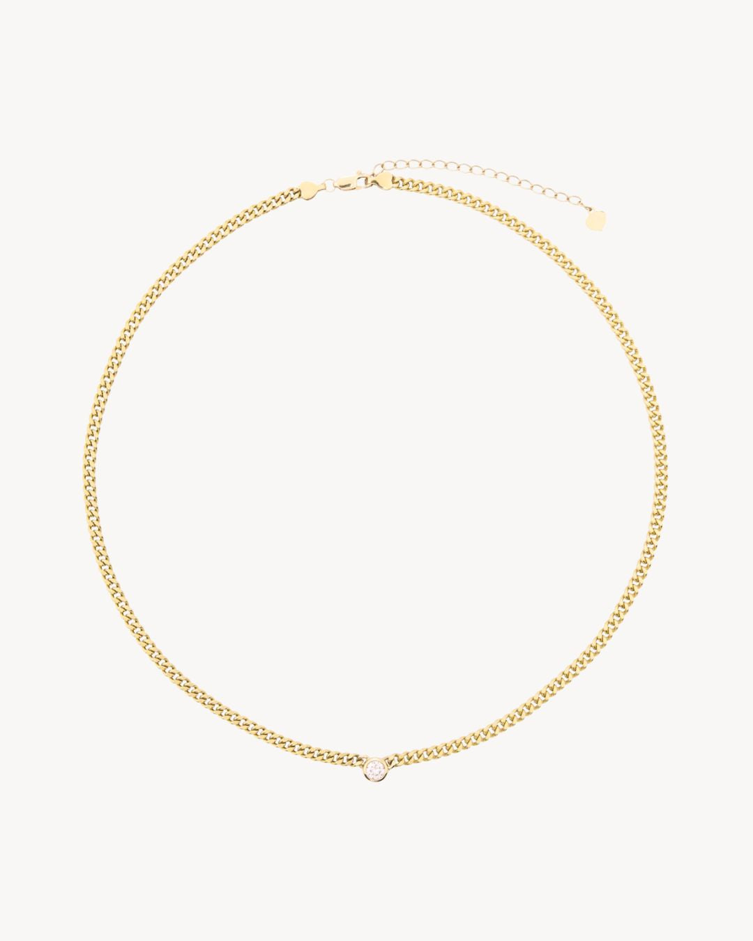 Maia Diamond Necklace in Solid Gold - Antonia Y. Jewelry
