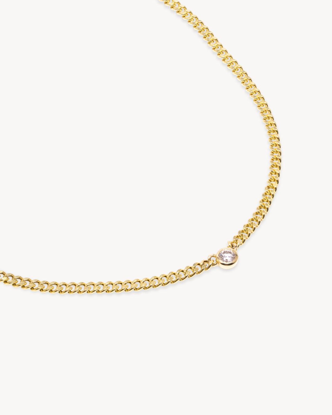 Maia Diamond Necklace in Solid Gold - Antonia Y. Jewelry