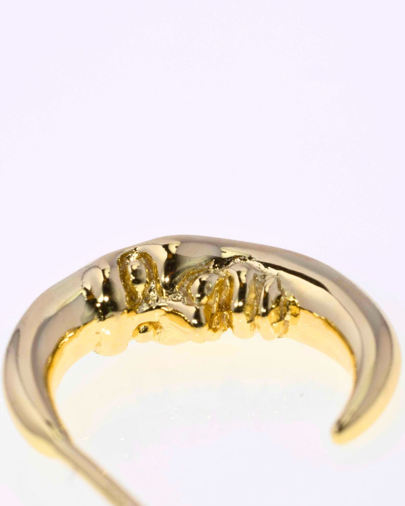 Mene Moon Hoops - Antonia Y. Jewelry