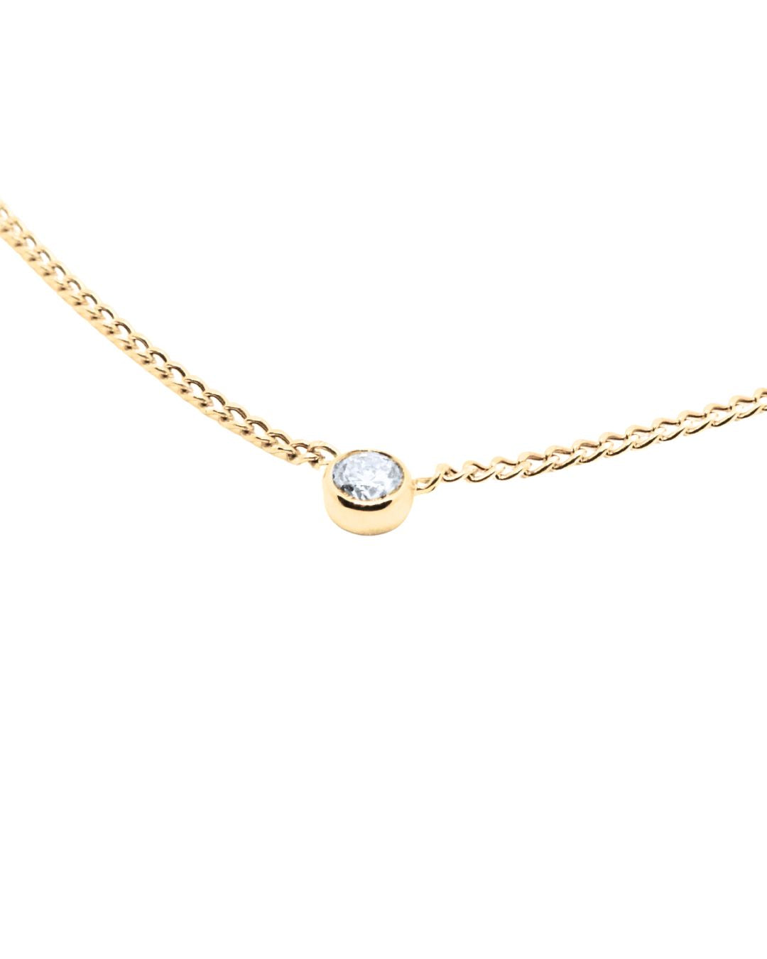 Mira Diamond Necklace in 18K Gold - Antonia Y. Jewelry