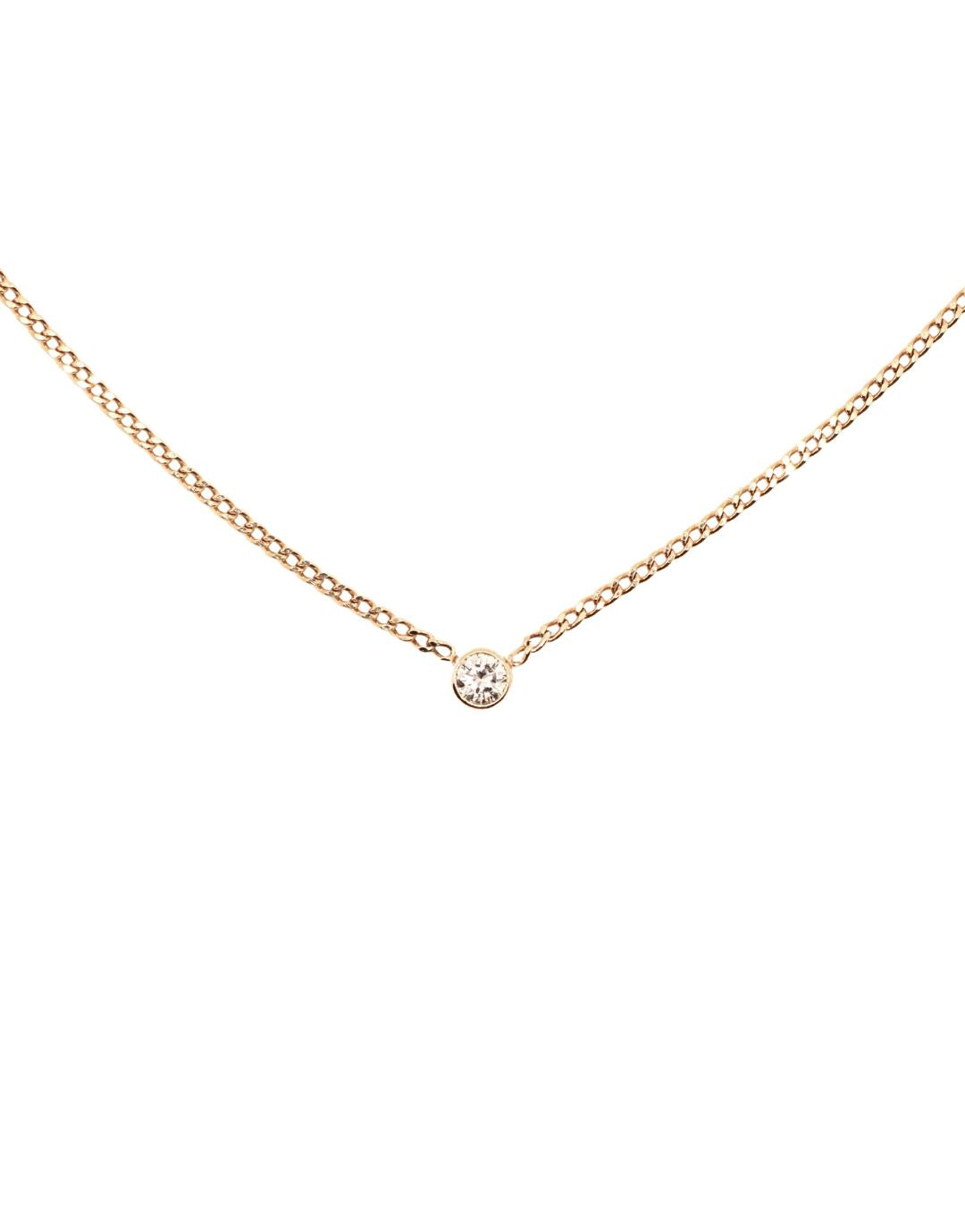 Mira Diamond Necklace in 18K Gold - Antonia Y. Jewelry