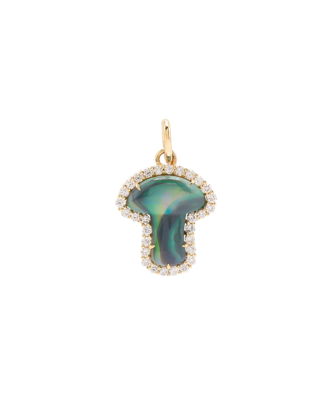 Nyssa Mushroom Charm Pendant in 14K Gold - Antonia Y. Jewelry