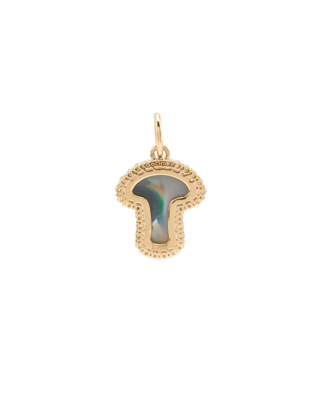 Nyssa Mushroom Charm Pendant in 14K Gold - Antonia Y. Jewelry
