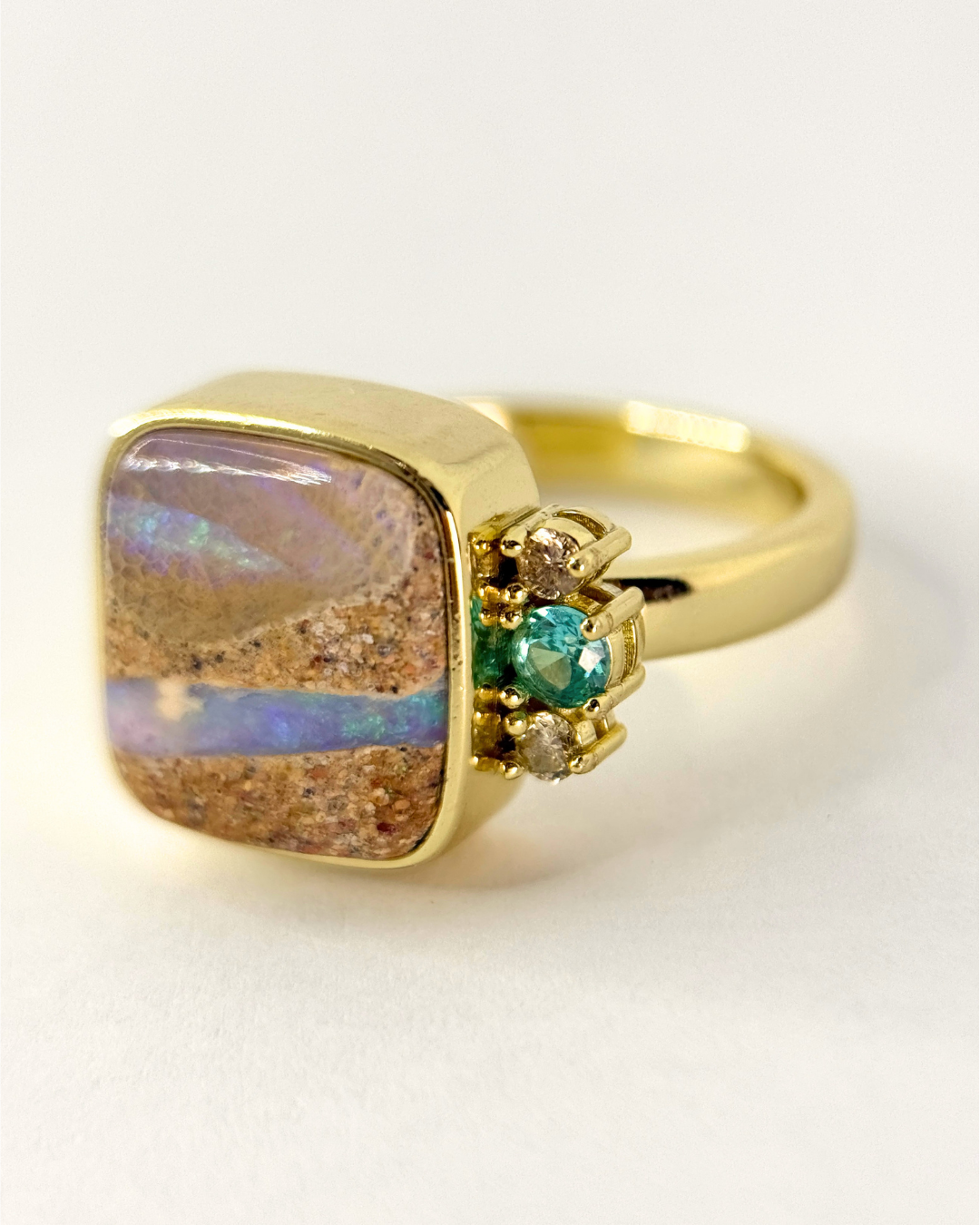 Australian Opal Statement Ring - Antonia Y. Jewelry