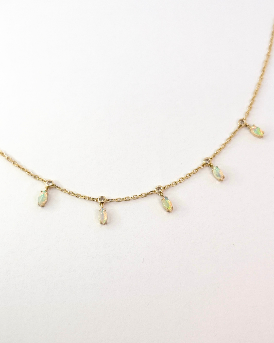 Australian Opal Shaker in 14K Gold - Antonia Y. Jewelry
