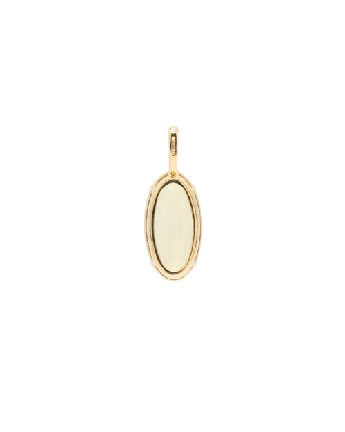 Oval Opal Pendant in 9K Gold