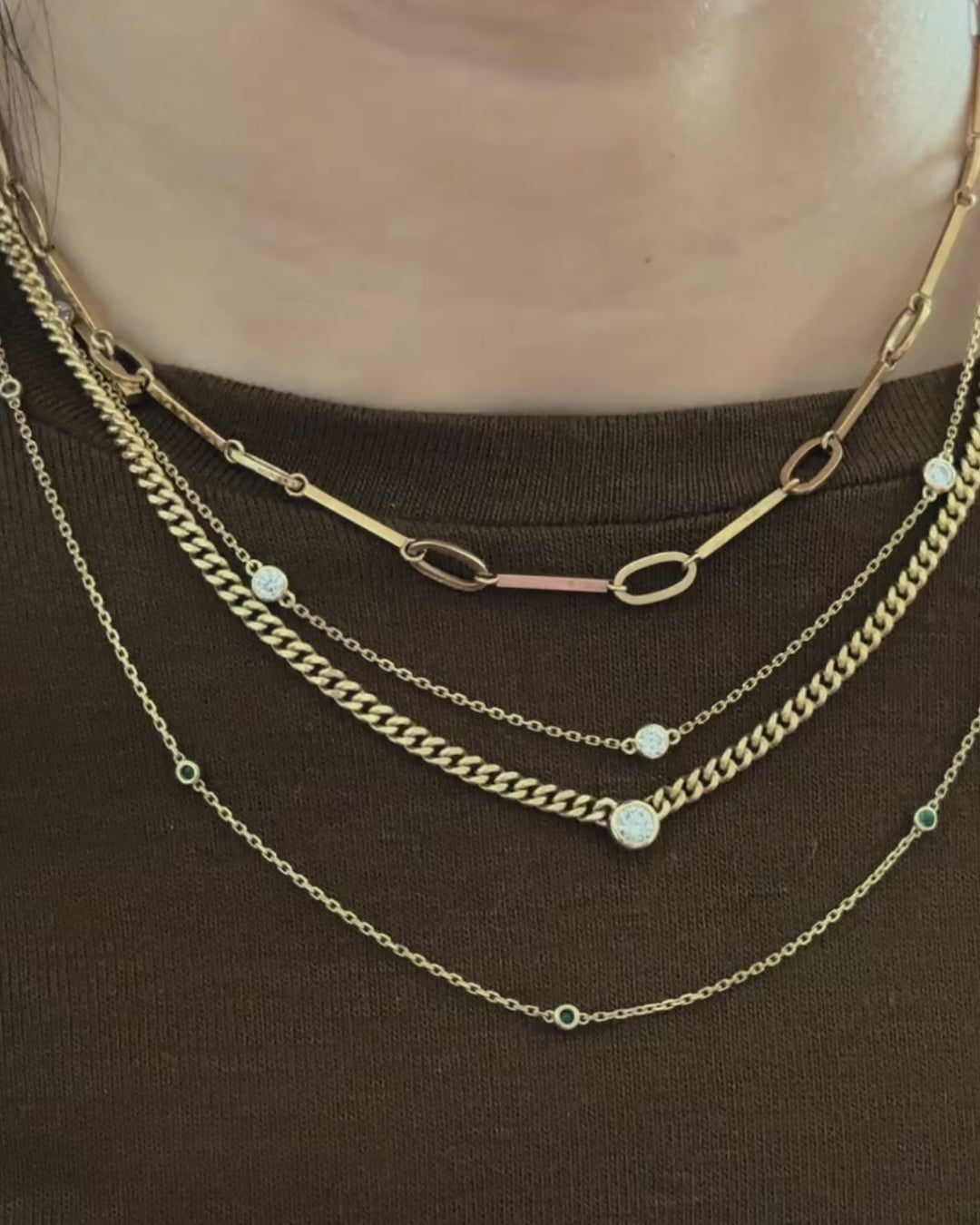 Maia Diamond Necklace in Solid Gold