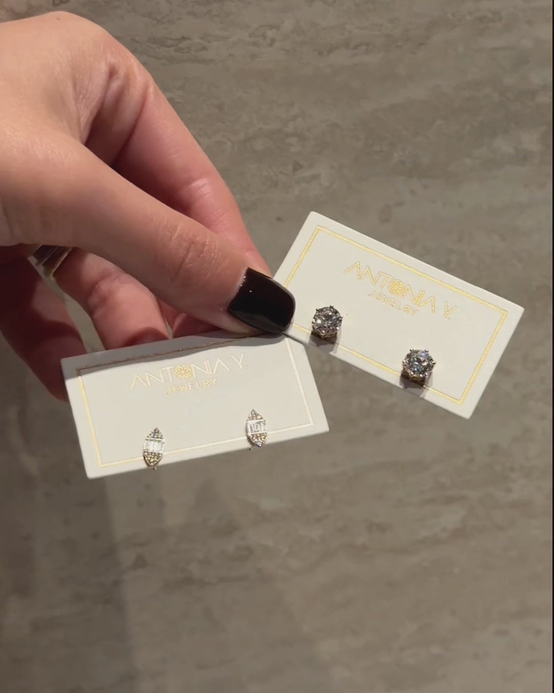 Prim Marquise Studs with Lab-Grown Diamonds in 14K Gold