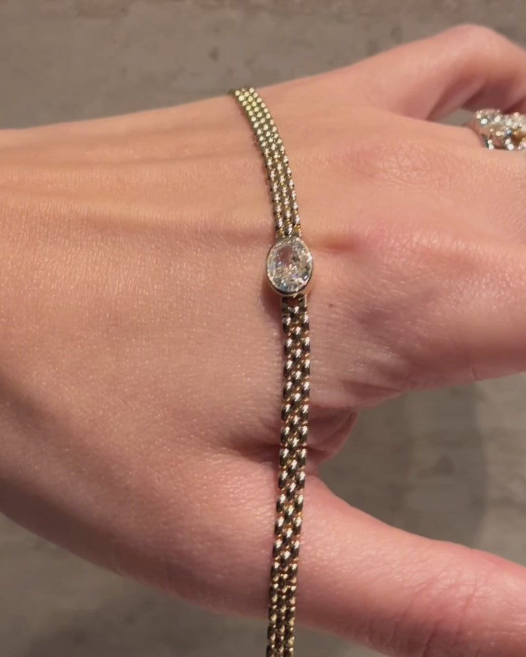 Lumi Bracelet with Lab-Grown Diamond in 14K Gold