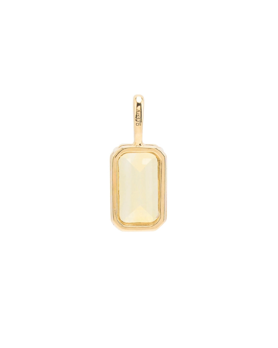 Rectangle Opal Pendant in 9K Gold - Antonia Y. Jewelry