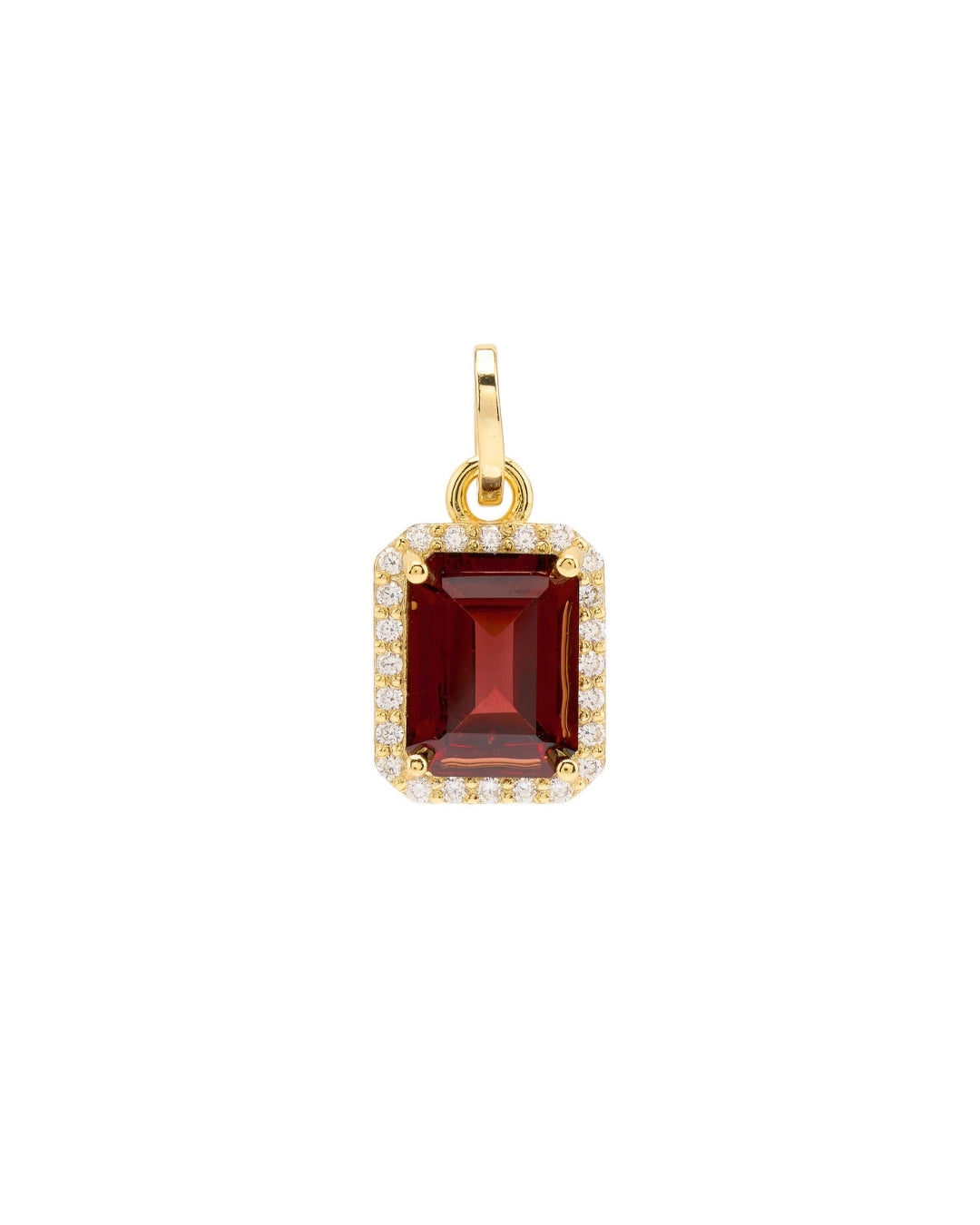 Suri Gemstone Pendant in Garnet - Antonia Y. Jewelry