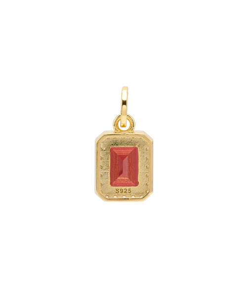 Suri Gemstone Pendant in Garnet