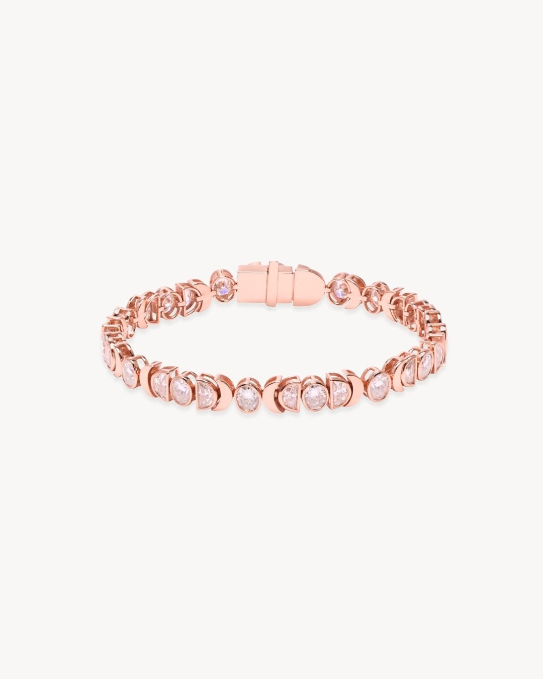 Rhiannon Moon Phase Bracelet in Rose Gold - Antonia Y. Jewelry